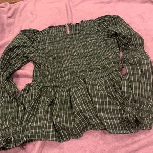 Plaid blouse